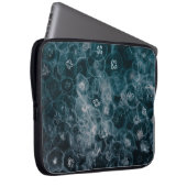 BLAU- UND WEISSBUBLES-ILLUSTRATION LAPTOPSCHUTZHÜLLE (Vorne Rechts)