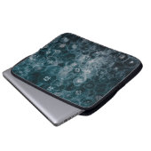 BLAU- UND WEISSBUBLES-ILLUSTRATION LAPTOPSCHUTZHÜLLE (Vorne Knopf)