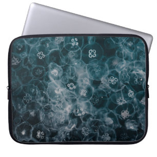 BLAU- UND WEISSBUBLES-ILLUSTRATION LAPTOPSCHUTZHÜLLE