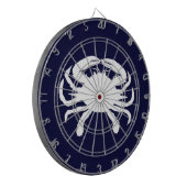 Blau und Weiße Krebsform Dartscheibe (Vorderseite Links)