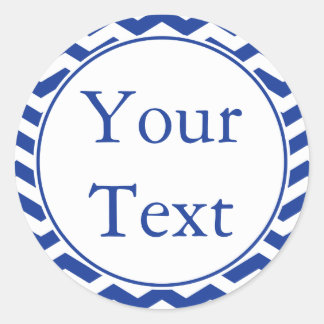 Blau- und Weißkleber oder Beschriftungen mit benut Runder Aufkleber