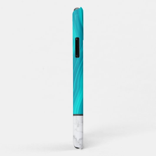 Blau- und Weißmarmor Case-Mate iPhone Hülle (Hinten/Rechts)
