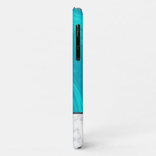 Blau- und Weißmarmor Case-Mate iPhone Hülle (Hinten/Links)