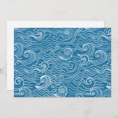 Blau- und Weißmeer-Wellen Ankündigung (Vorne/Hinten)