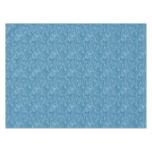 Blau- und Weißmeer-Wellen Tischdecke (Vorderseite (Horizontal))