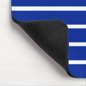 Blau- und Weißstreifen-Design Mousepad (Ecke)