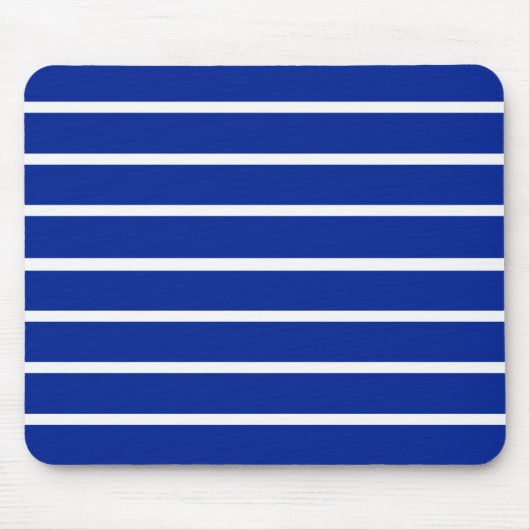 Blau- und Weißstreifen-Design Mousepad (Vorne)