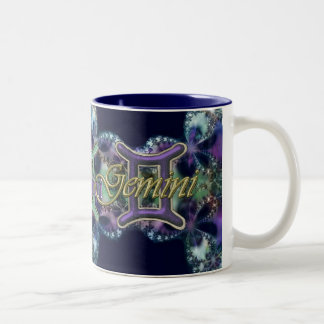 Blau und zweifarbige tasse
