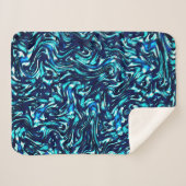 Blau- und Zykronenkurven Sherpadecke (Vorderseite (Horizontal))