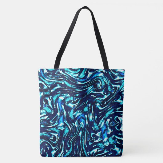 Blau- und Zykronenkurven Tasche (Vorderseite)