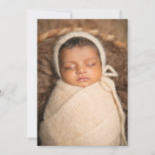 Blau unser kleiner Boo ist hier Halloween Baby Ankündigung (Rückseite)