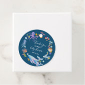 Blau unter dem Meer Danke, Baby Dusche Geschenkanhänger (Beispiel)