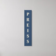 Blau/Vanilla Vor/Familie/Nachname