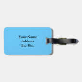 Blau verblaßt Herz-Muster Gepäckanhänger (Rückseite horizontal)