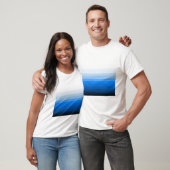 Blau verblaßt T-Shirt (Unisex)