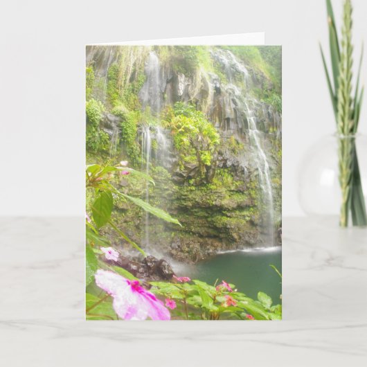 Blau vereinigt Hana Maui Karte (Vorderseite)