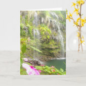 Blau vereinigt Hana Maui Karte (Gelbe Blume)