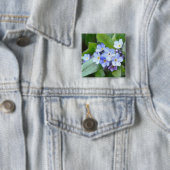 Blau vergisst mich nicht Blumen Button (Beispiel)