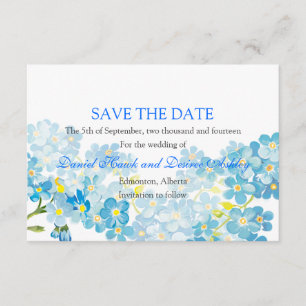 Blau vergisst mich nicht Save the Date