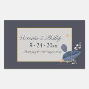 Blau verlässt Aufkleber