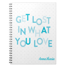 Blau verlieren in Ihrer Liebe Notebook