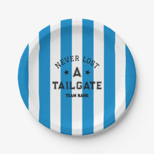 Blau verlor nie einen Tag eines benutzerdefinierte Pappteller