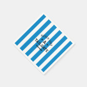 Blau verlor nie einen Teamnamenstag Serviette (Ecke)