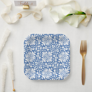 Blau-Verzierte Damaskus-Tile Pappteller