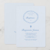 Blau verzweigt sich Einladung (Vorne/Hinten)