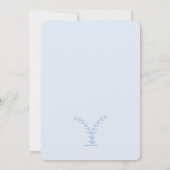 Blau verzweigt sich Einladung (Rückseite)