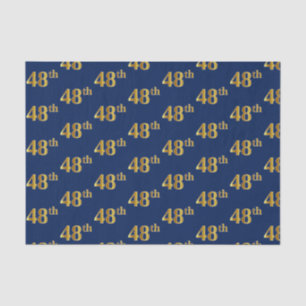 Blau, (Vierzig-Achtes) Ereignis des Imitat-Gold48. Seidenpapier