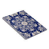 Blau Vintag: Elegantes, nahtloses Muster. Notizblock (Rechte Seite)