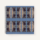 Blau Vintag Notizblock (Vorderseite)