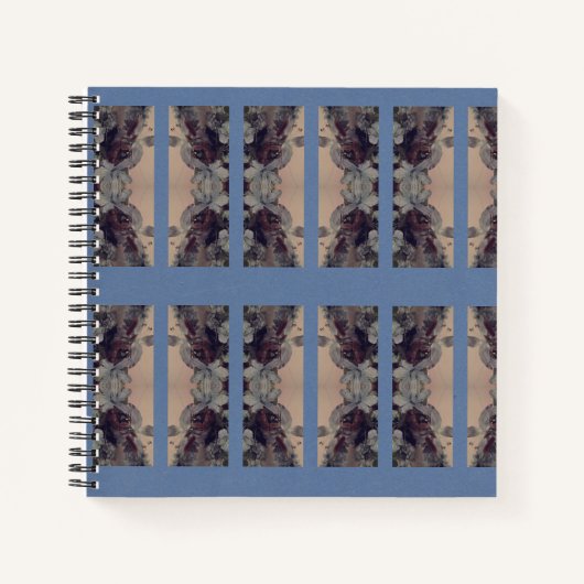 Blau Vintag Notizblock (Vorderseite)