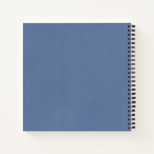 Blau Vintag Notizblock (Rückseite)