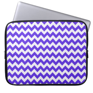 Blau Violetter Chevron Laptopschutzhülle