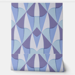 blau violettes Design Tapete