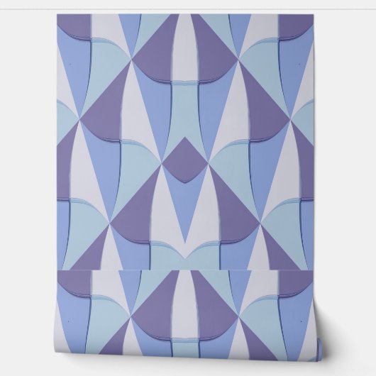 blau violettes Design Tapete (Abrollen)
