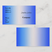 Blau Visitenkarte (Vorne/Hinten)