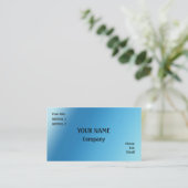 Blau Visitenkarte (Stehend Vorderseite)