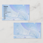 blau visitenkarte (Vorne/Hinten)