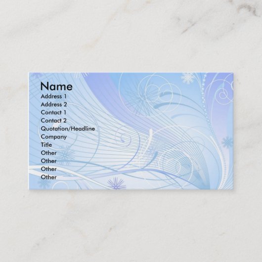 blau visitenkarte (Vorderseite)