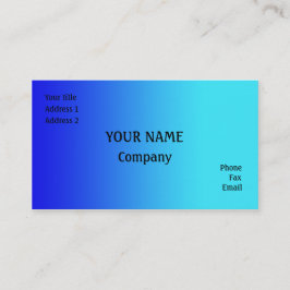 Blau Visitenkarte