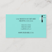 Blau Visitenkarte (Rückseite)