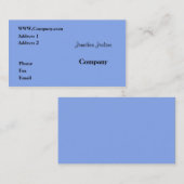 Blau Visitenkarte (Vorne/Hinten)