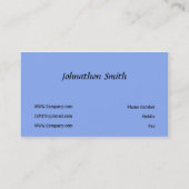 Blau Visitenkarte (Rückseite)