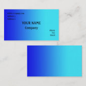 Blau Visitenkarte (Vorne/Hinten)