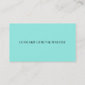 Blau Visitenkarte (Rückseite)