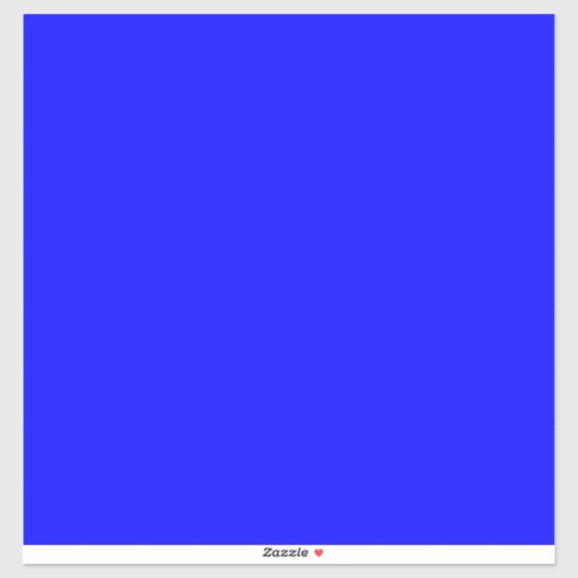 Blau (Vollfarbe) Aufkleber (Blatt)