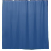 Blau (Vollfarbe) Duschvorhang (Vorderseite)